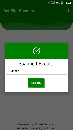 Betting Slip Scanner Screen 2