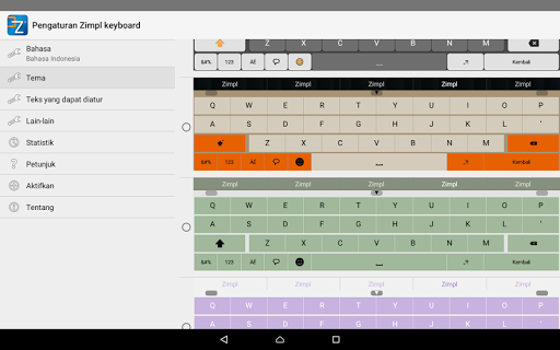 Zimpl keyboard Indonesia