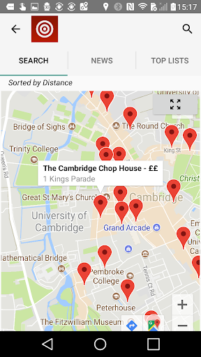 Hardens Restaurant Guide Screen 3