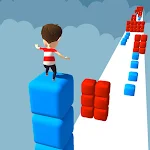 Cover Image of Tải xuống Cube Stacker Surfer Race Trò chơi  APK