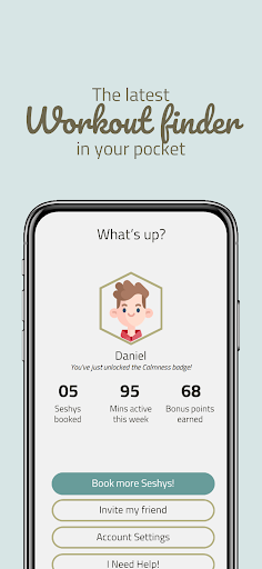 Android application Seshy screenshort