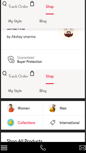 Android application smarma online shopping screenshort