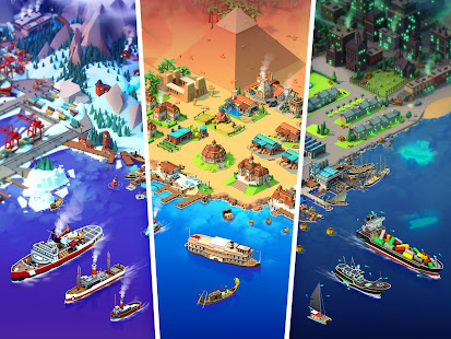 Sea Port: Travel, Build Town & Manage Ship Tycoon screenshots 6
