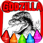 Cover Image of Download godzilla coloring book 1.0 APK