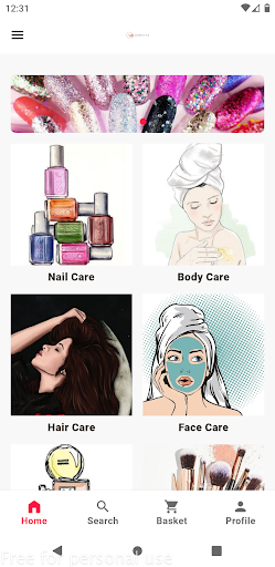 Android application Mais Cosmetics screenshort