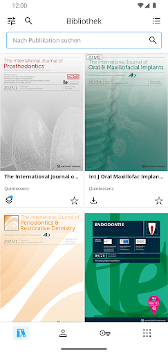 Android application Quintessence Journals screenshort