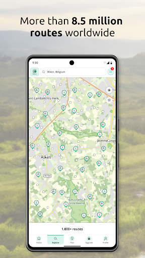 Android application RouteYou - walking and cycling screenshort