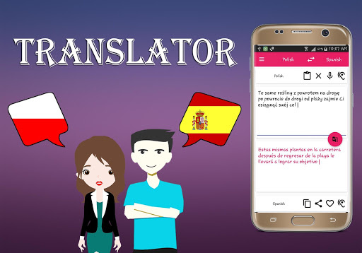 Polish To Spanish Translator Screen 2
