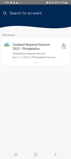 Goddard Events Screen 2