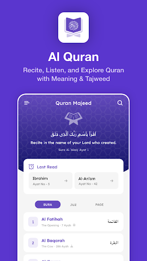 Android application Al Quran screenshort