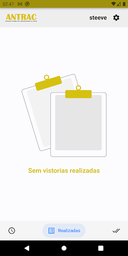 Android application Vistoria ANTRAC screenshort