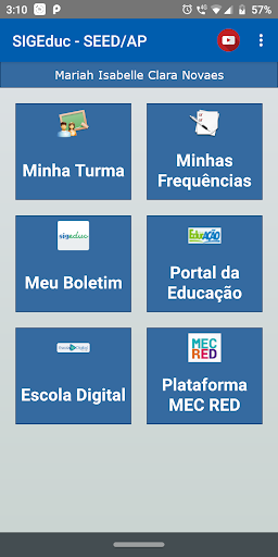 SIGEduc Amapá Estudante/Familiar