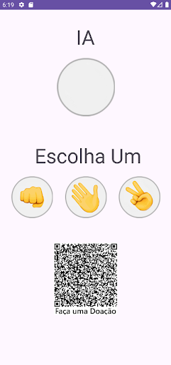 Android application Pedra Papel Tesoura screenshort