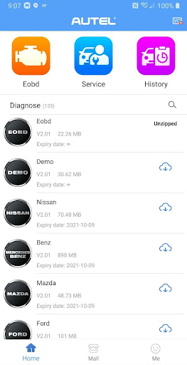 Android application HT200 screenshort