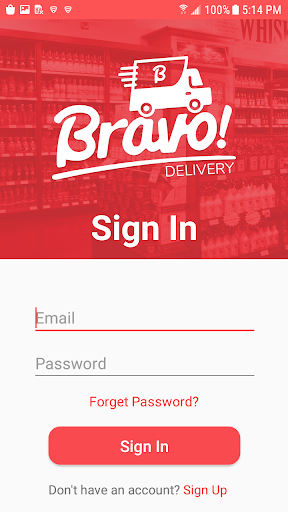 Bravo Delivery Screen 2