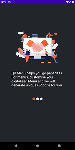 Android application QR Menu screenshort