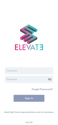 Android application Elevat3 screenshort