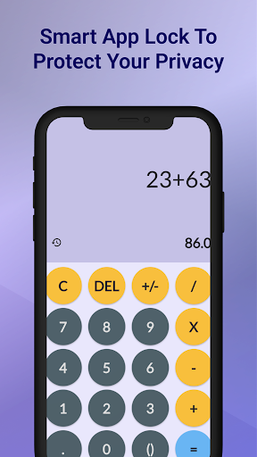 Android application Calculator Lock screenshort