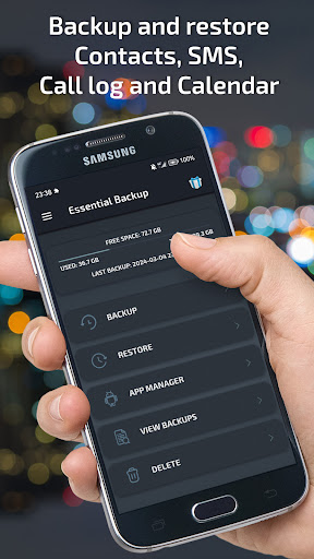Android application Essential Backup screenshort