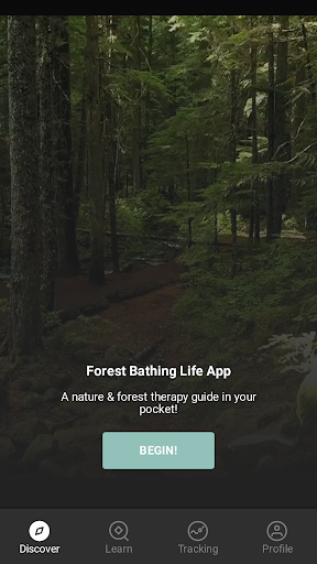 Android application Forest Bathing Life screenshort