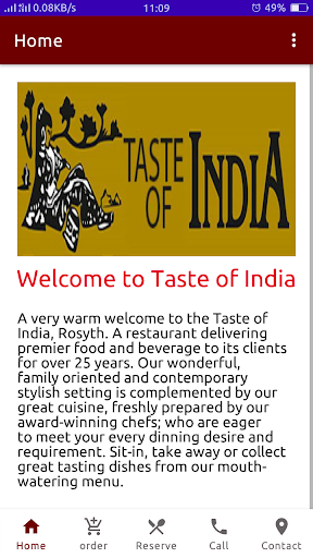 Taste of India Screen 2