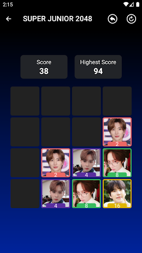 SUPER JUNIOR 2048 Game Screen 3