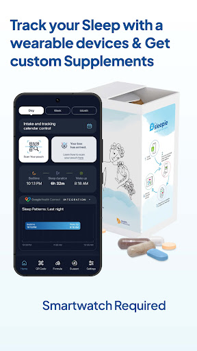 Android application Sleepie: Tracking+Supplements screenshort
