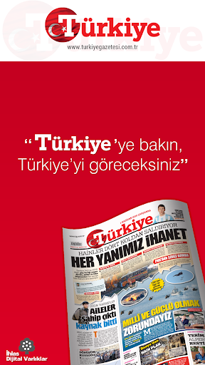Android application Türkiye Gazetesi screenshort