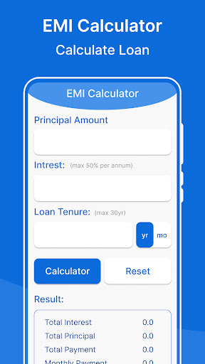 Emi Loan Calculator - LoanCalc Screen 2