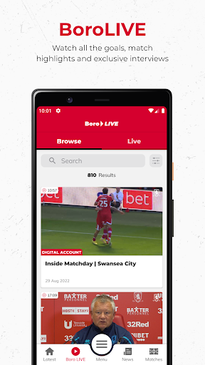 Middlesbrough FC Screenshot