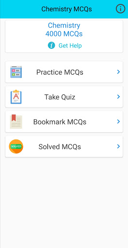 Android application Chemistry Solved MCQs Test screenshort