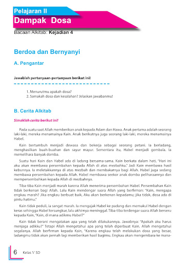 Buku Agama Kristen Kelas 5 K13