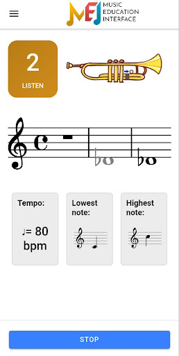 Android application MEI-Trumpet screenshort