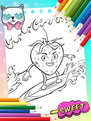 Fruits Coloring Book Screen 2