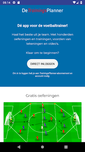 Android application TrainingsPlanner screenshort