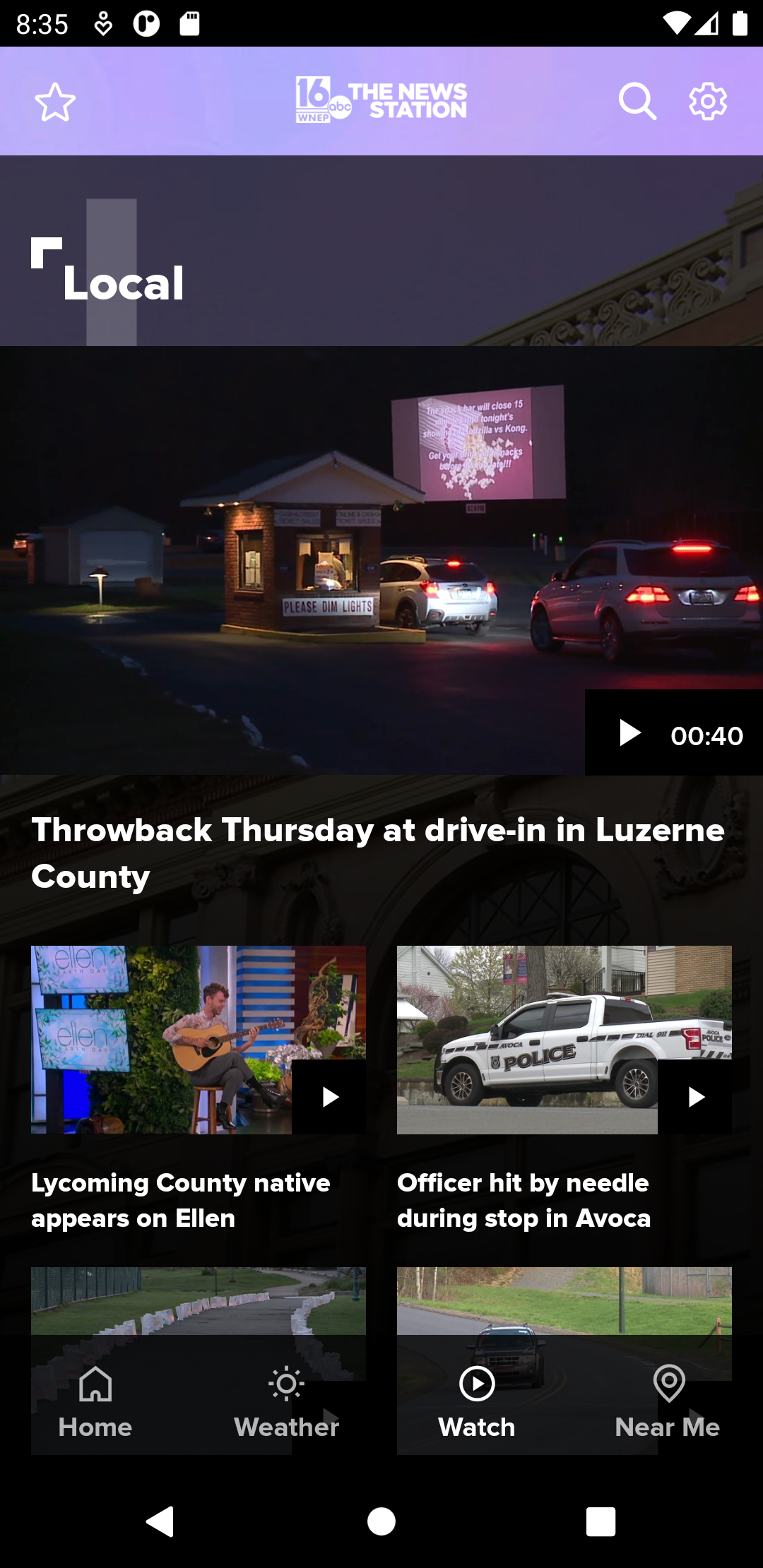 Android application WNEP The News Station screenshort