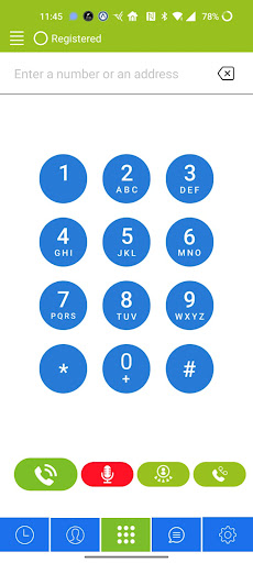 Android application Secure VoIP screenshort
