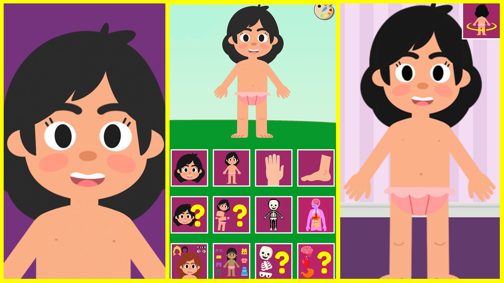 Android application Body Parts for Kids screenshort