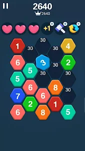 Hexa Number Puzzle