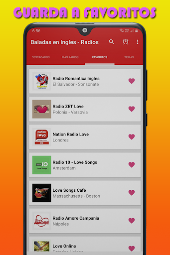 Baladas en Ingles - Radios Screen 2
