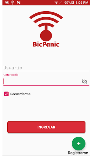 Android application BicPanic screenshort