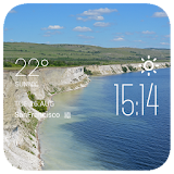 Saratov weather widget/clock icon