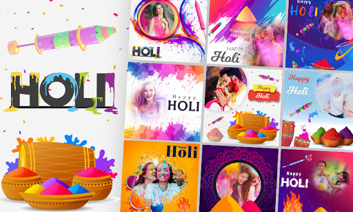 Android application Holi Photo Editor 2021, Holi P screenshort