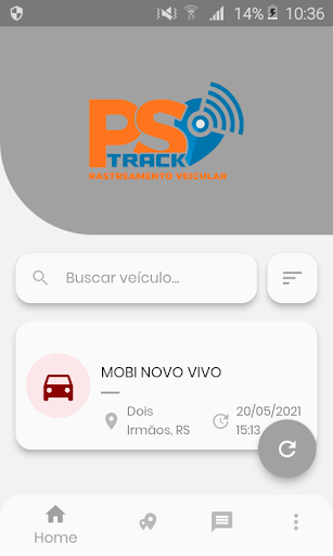 Android application PSTrack Rastreamento screenshort