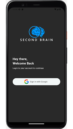 Android application Second Brain screenshort