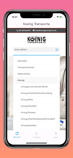 KoenigTransporte Screen 2