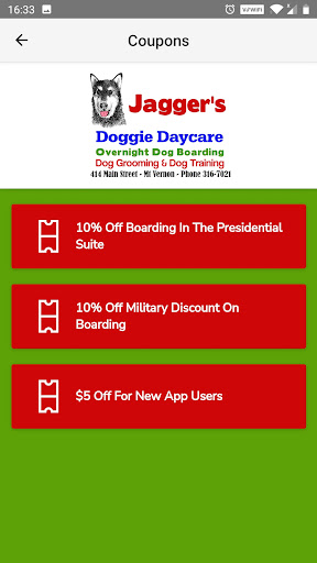 Jaggers Doggie Daycare Screen 3