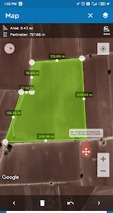GPS Land Area Calculator- Fields Area Measurement