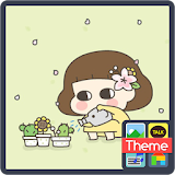 멍옥이 꽃 카카오톡 테마 icon