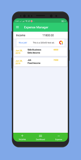 Expense Manager Screen 2